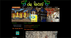 Desktop Screenshot of de-locos-tapas.com